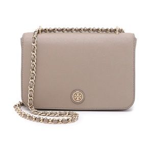 Tory Burch Robinson Adjustable Shoulder Bag - French Gray